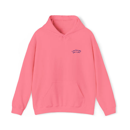 Just a girl Embroirdered Hoodie